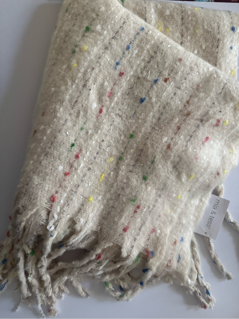 Mia & Tess big cozy winter scarf